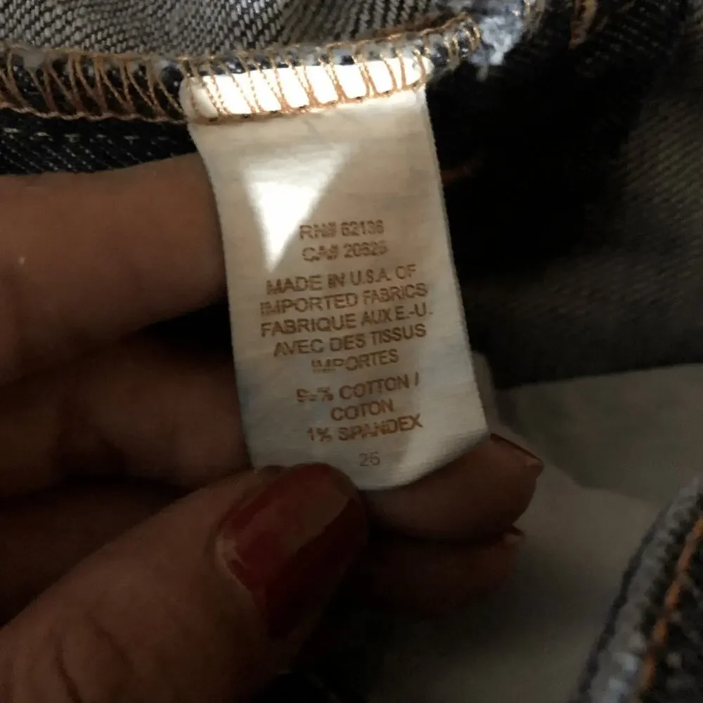 Marciano Bootcut Jeans Size 26 (4) Dark Wash Gold Embellishments - Picture 8 of 10